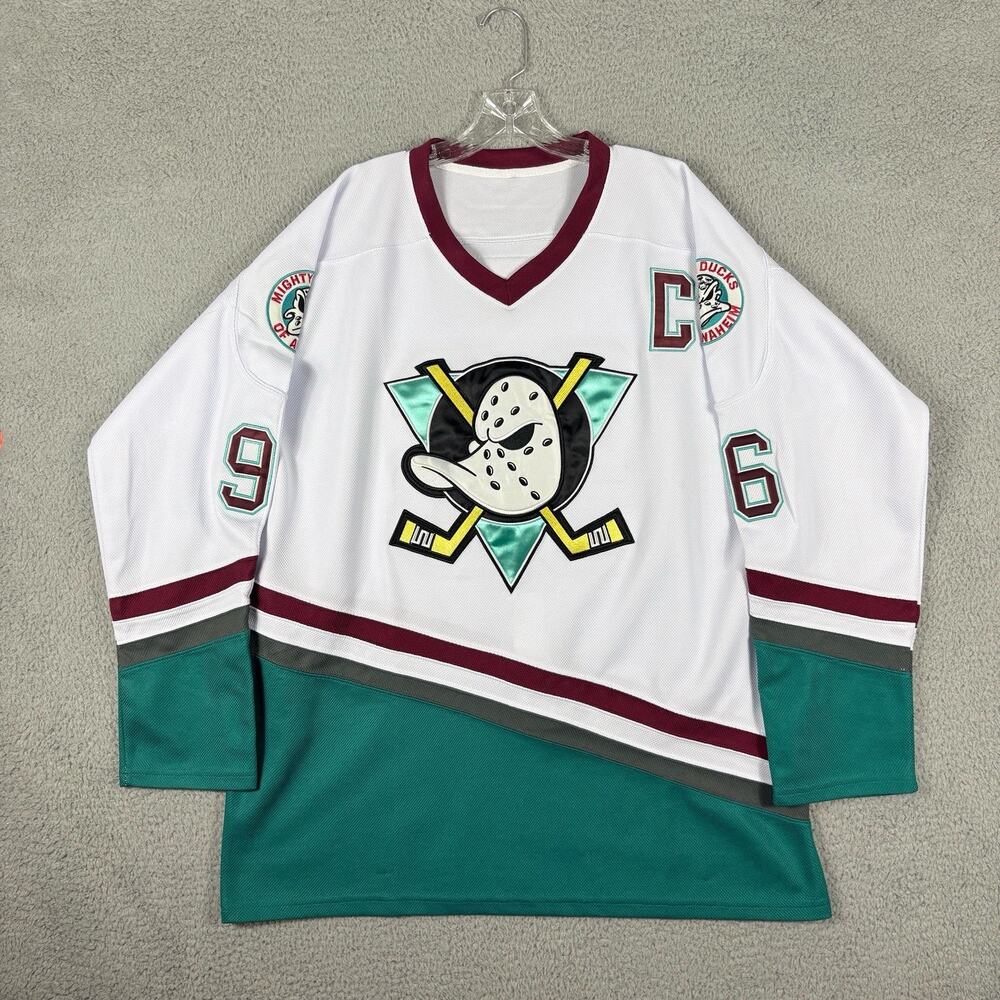 Mighty Ducks Charlie Conway Jersey Men’s 3XL #96 Movie Ice Hockey Novelty